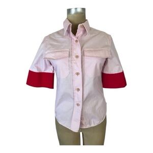 Rare Calvin Klein 205w39nyc x RAF Simons NWOT Women’s Pink/Red Shirt